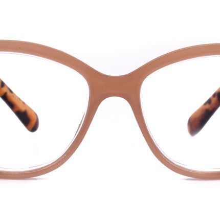 Savannah, (Bling) Women Reading Glasses W (2X line) (L. Colorado, Cooper, Pearl Teardrop) Genuine European Crystals. (Brown) NY Fifth Avenue