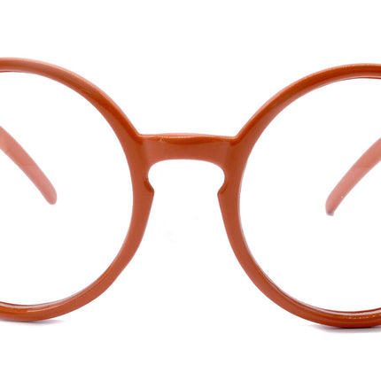 Mabel, (Premium) True Round vintage Reading Glasses (Orange) Circle Eye, Medium,  NY Fifth Avenue