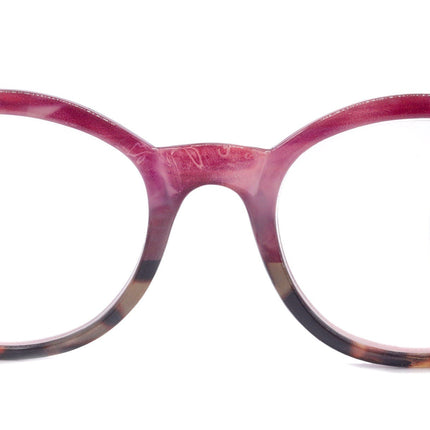 Citlalli, (Premium) Reading Glasses, Round Frame  +1.25 .. +3 Magnifying Eyeglasses (Marble Pink) Circle Style. NY Fifth Avenue