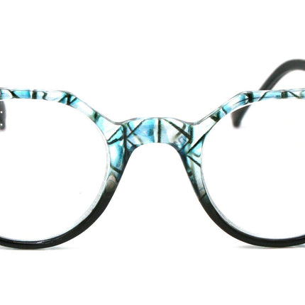 The Hexagon, (Bling) Women Reading Glasses W (Black Diamond, Blue Zircon) Genuine European Crystals  (Clear, Grey, Blue ) NY Fifth Avenue