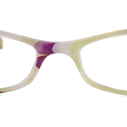Dashing Stripes, (Premium) Reading Glasses High End Reader +1.25..+3 Magnifying, Rectangular (Green, Purple) Optical Frame. NY Fifth Avenue