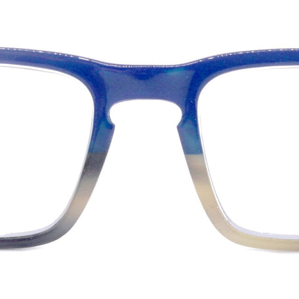 Piper, (Premium) Reading Glasses, High End Fashion Reader,+1.25 to +3 Magnifiers, (Blue, Tan, Brown) Stripes Square Frame. NY Fifth Avenue