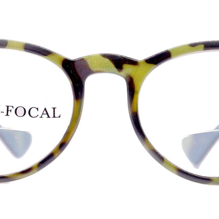 Brook, (Line Bifocal) (Premium) Reading Glasses, High-End Readers 1.25 to 3 Magnifying, Fashion Round (Tortoise Brown, Blue) NY Fifth Avenue