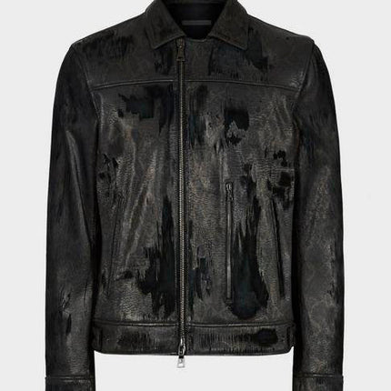 Handmade Sheep Skin Slim Fit Moto Jacket