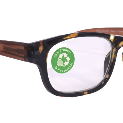 Jade, Premium Reading Glasses High End Reading Glass +1.25 to +6.00 magnifying glasses, Square. Brown, optical Frames