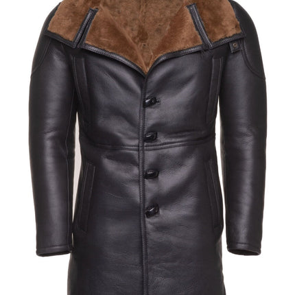 Handmade  Shearling Coat Inspired By Ryan Gosling's Blade Runner 2049 Trench Coat