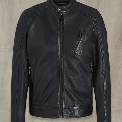 Handmade V racer leather jacket