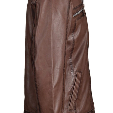 Handmade Thatchers Premium Hand Waxed Brown Leather Jacket