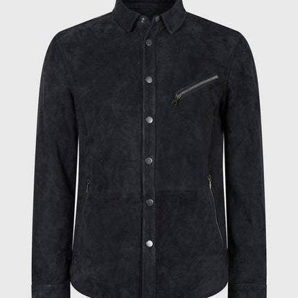 Handmade  Suede Shirt Jacket