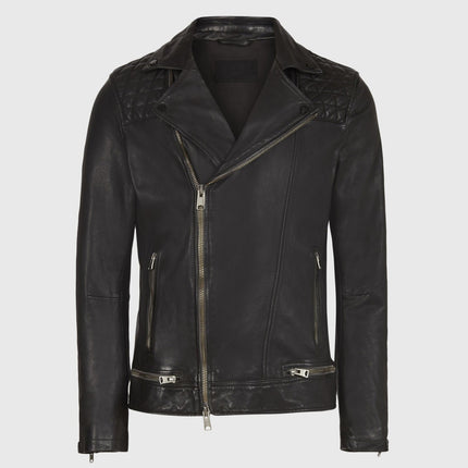 Handmade Conroy Leather Biker Jacket