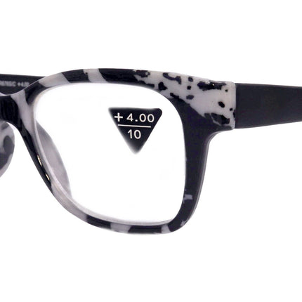 THE BOHEMIAN, Premium Reading Glasses High End Reading Glass +1.25 to +4 magnifying glasses, Square. optical Frames