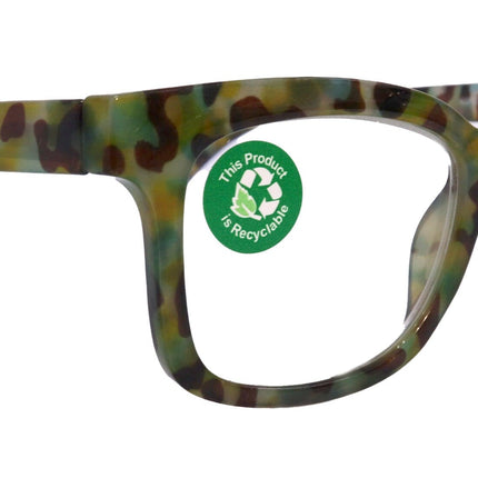 Premium Reading Glasses High End Reading Glass +1.25 to +3 magnifying glasses, Square. optical Frames