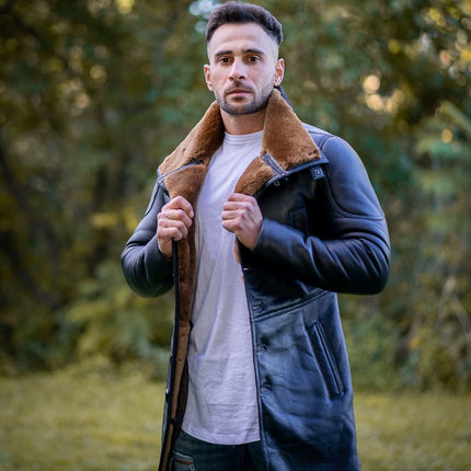 Handmade  Shearling Coat Inspired By Ryan Gosling's Blade Runner 2049 Trench Coat