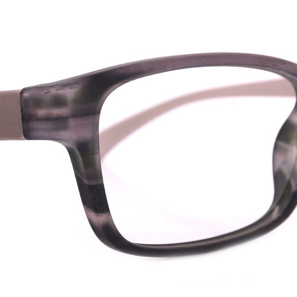 Quinn, (Blue Light Glasses) (60% Anti Blue Light Ray Protection) Men, Women, Anti Eyestrain, L. Amber Lens, 4 All Screen Types, Square Grey