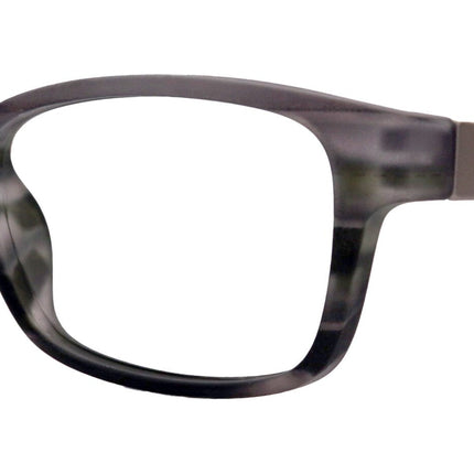 Quinn, (Blue Light Glasses) (60% Anti Blue Light Ray Protection) Men, Women, Anti Eyestrain, L. Amber Lens, 4 All Screen Types, Square Grey