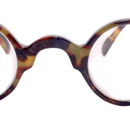 Picasso, (Bling) Women Reading Glasses W Clear Genuine European Crystals, Round  (Brown) Tortoiseshell. NY Fifth Avenue