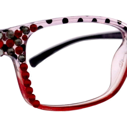 Julia, Reading Glasses Women W Genuine European Crystals Square  NY Fifth Avenue