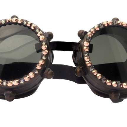 Bling Steampunk Goggles Diesel, Vintage Style, Burning Man, Rave Eyewear, Wasteland, Steampunk Goggles, Vintage Style, Retro,