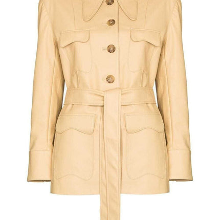 Handmade Felix Belted Single-Breasted Jacket