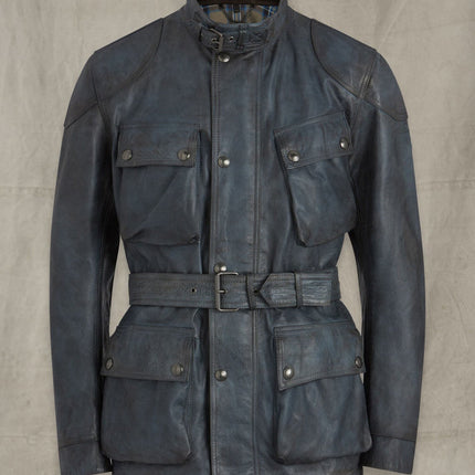 Handmade Trialmasters Panthera Leather Jacket