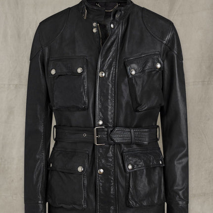 Handmade Trialmasters Panthera Lambskin Jacket