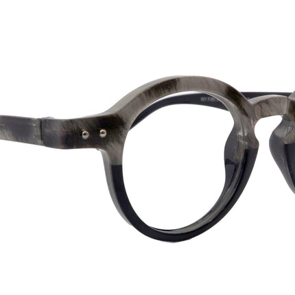 Orlando (Premium) Reading Glasses, High End Readers, Magnifying Eyeglasses, (Black Translucent) (Round) NY Fifth Avenue
