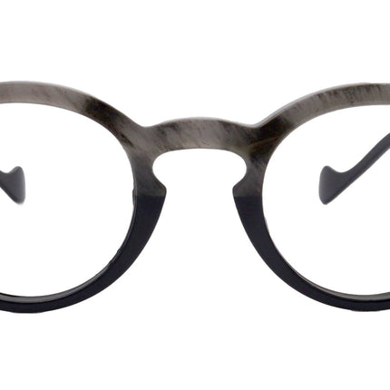 Orlando (Premium) Reading Glasses, High End Readers, Magnifying Eyeglasses, (Black Translucent) (Round) NY Fifth Avenue