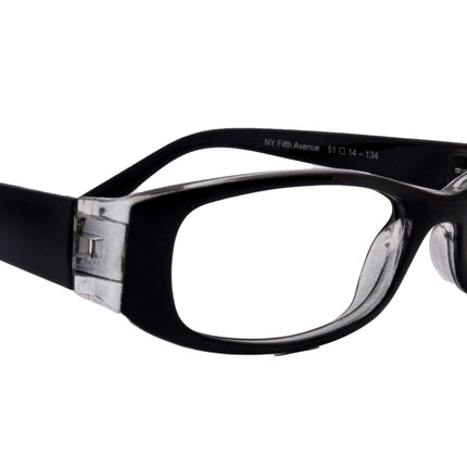Elise, Bayonetta-style rectangular premium glasses, high-end readers: +0.00 +1.25, +3 magnifying reading glasses. NY Fifth Avenue.