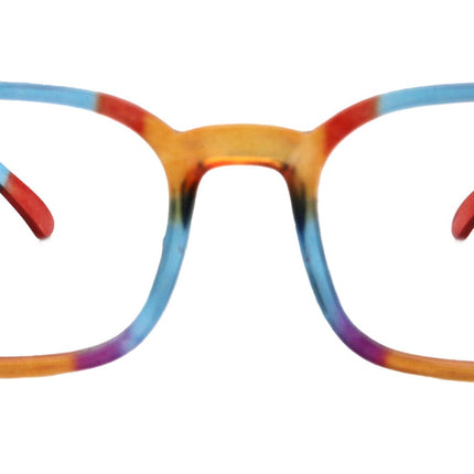 Amsterdam (Premium) Reading Glasses High End Reading Glass, magnifying glasses Multi Colors. Geometric Shape ( Blue, Purple, Orange n Red)