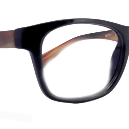 Kelly, (Premium) Reading Glasses High End Readers +1.25 to +4 Magnifying (Black ) Square. Optical Frames, NY Fifth Avenue.