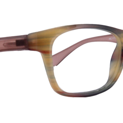 Kelly, (Premium) Reading Glasses High End Readers +1.25 to +4 Magnifying (Brown ) Square. Optical Frames, NY Fifth Avenue.