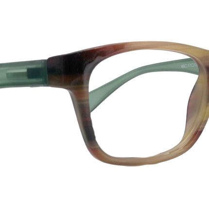 Kelly, (Premium) Reading Glasses High End Readers +1.25 to +4 Magnifying (Brown ) Square. Optical Frames, NY Fifth Avenue.