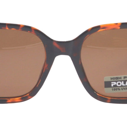 Chania Polarized Women Sunglasses, 1.1mm Polarized Brown Lenses, 100% UVA UVB Protection (Brown, Square)  NY Fifth Avenue