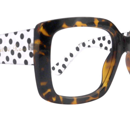 Minnie, Oversized Reading Glasses, Brown, Large Frame, High End Readers, Bifocal,  Sun readers, Trendy Style,  NY Fifth Avenue