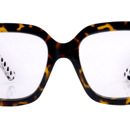 Minnie, Oversized Reading Glasses, Brown, Large Frame, High End Readers, Bifocal,  Sun readers, Trendy Style,  NY Fifth Avenue