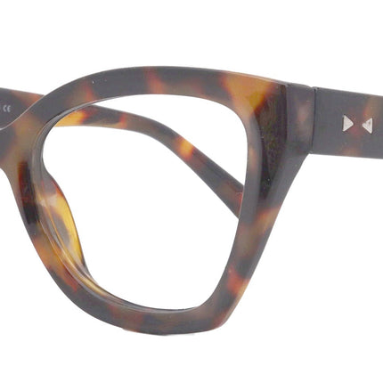 Rhodes (Line Bifocal) (Premium) Reading Glasses, High-End Readers +1.25 to +3 Magnifying, Fashion Round (Tortoise Brown) NY Fifth Avenue