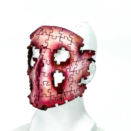 Flesh Puzzle Handmade Genuine Leather Mask