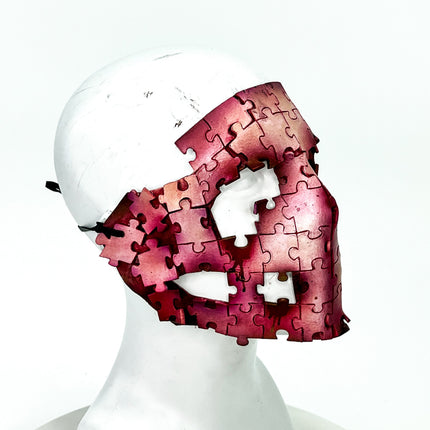 Flesh Puzzle Handmade Genuine Leather Mask