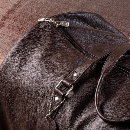 Handmade  Leather Duffle Bag Men | Genuine Leather Weekender Bag | Handmade Leather Travel Bag | Carry On Bag | Personalized Gift For Him