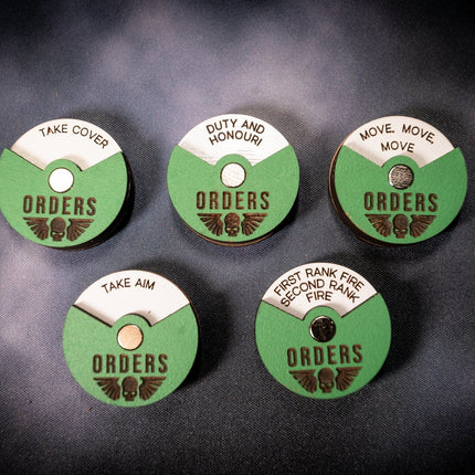 Order Dials for Astra Militarum (Imperial Guard) 5 pack