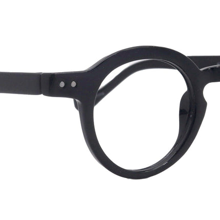 Luca, (Premium) Reading Glasses, High-End Readers (Black)  (Round) Magnifying Eyeglasses, Optical, NY Fifth Avenue