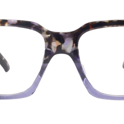 Ravello Line Bifocal Premium  Reading Glasses, High-End Readers, Magnifying, Fashion Square (Purple Black Tortoise) NY Fifth Avenue