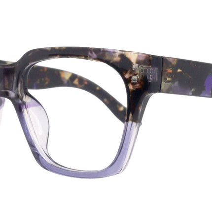Ravello Line Bifocal Premium  Reading Glasses, High-End Readers, Magnifying, Fashion Square (Purple Black Tortoise) NY Fifth Avenue