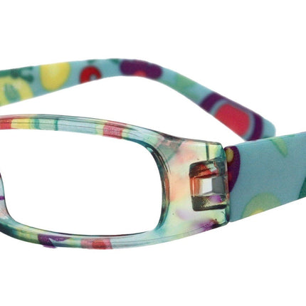 Elsa, Premium Reading Glasses for Women    (Teal, Yellow) Optical Frame, NY Fifth Avenue