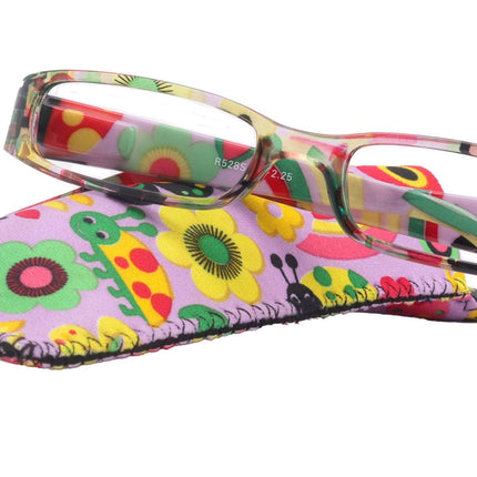 Elsa, Premium Reading Glasses for Women  (Purple flower ) Optical Frame, NY Fifth Avenue