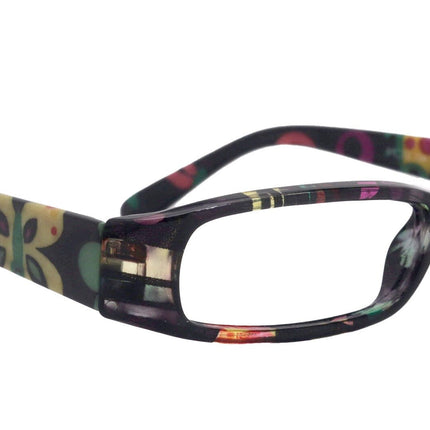 Elsa, Premium Reading Glasses for Women  (Black flower ) Optical Frame, NY Fifth Avenue