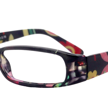 Elsa, Premium Reading Glasses for Women  (Black flower ) Optical Frame, NY Fifth Avenue