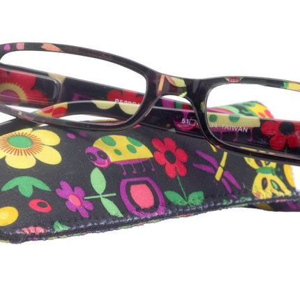 Elsa, Premium Reading Glasses for Women  (Black flower ) Optical Frame, NY Fifth Avenue