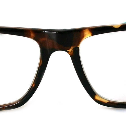 Brooklyn, (Bling) Reading Glasses for Women W (Aquamarine, Cooper) Genuine European Crystals.+1.25..+3Tortoise Brown Square. NY Fifth Avenue