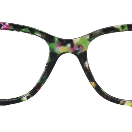 Azul, (Bling) Reading Glasses 4 Women W (Black Diamond N Green)Genuine European Crystals. +1.5..+5  NY Fifth Avenue (Wide frame)